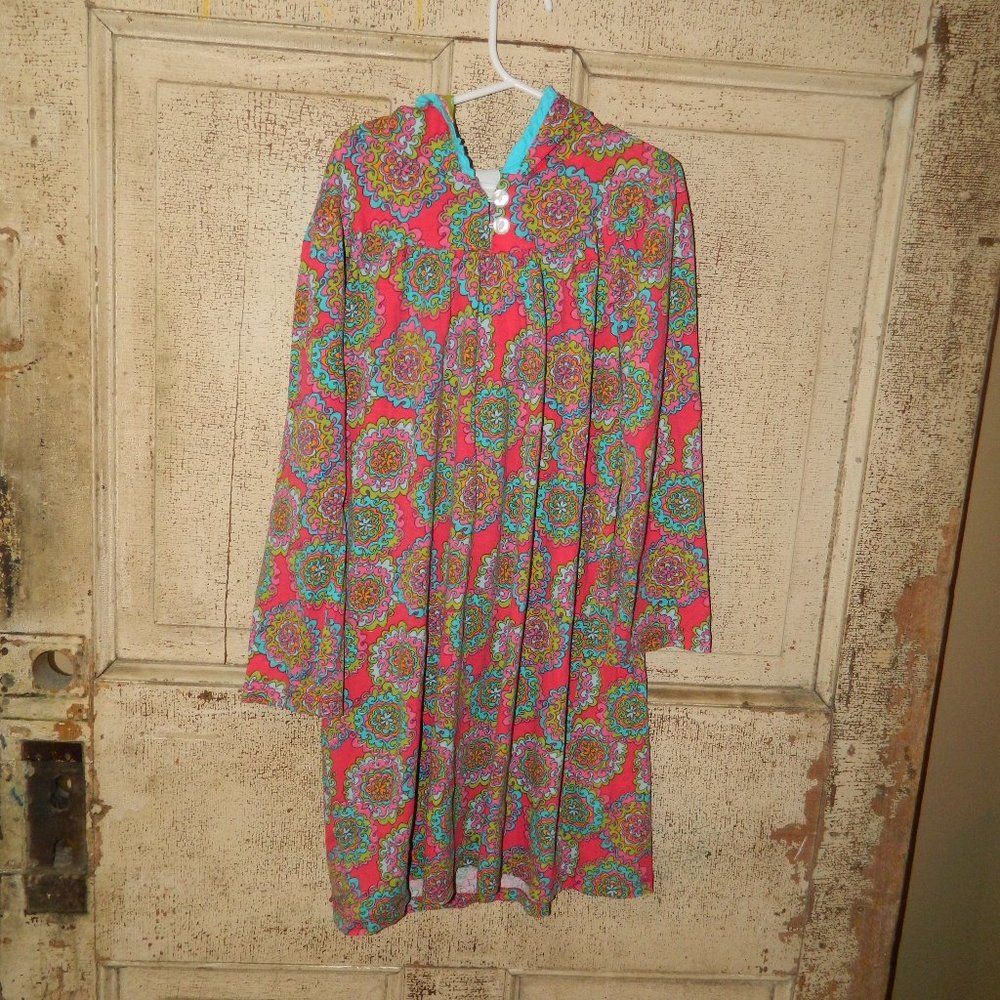 Flit & Flitter Girls Hooded Dress Size 12  (J-5)